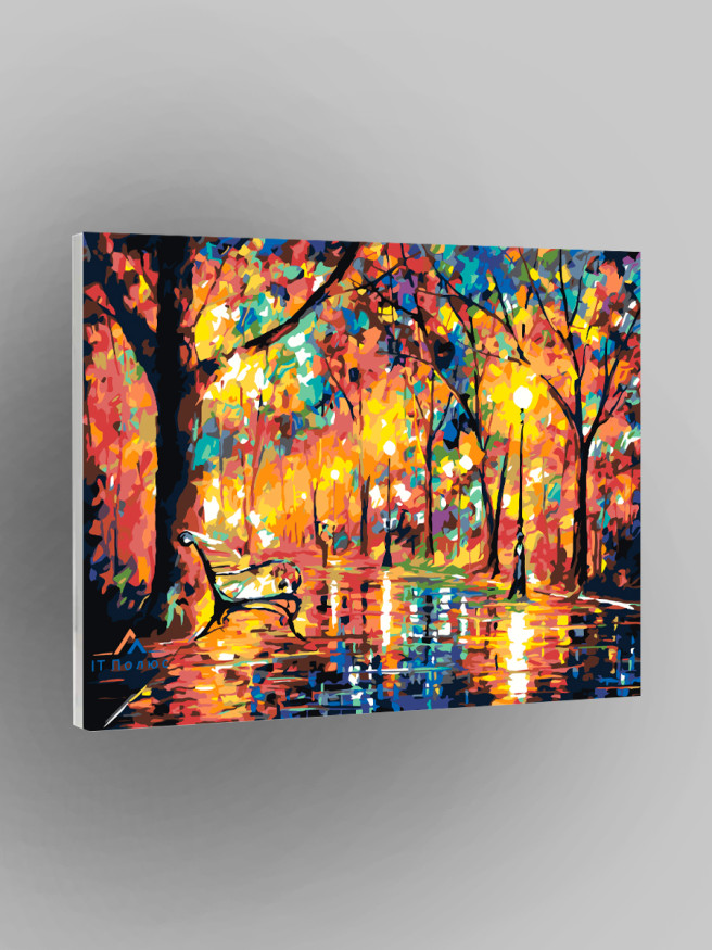 Raqamlar bo&amp;#039;yicha rasm &amp;quot;Kuzgi park&amp;quot;