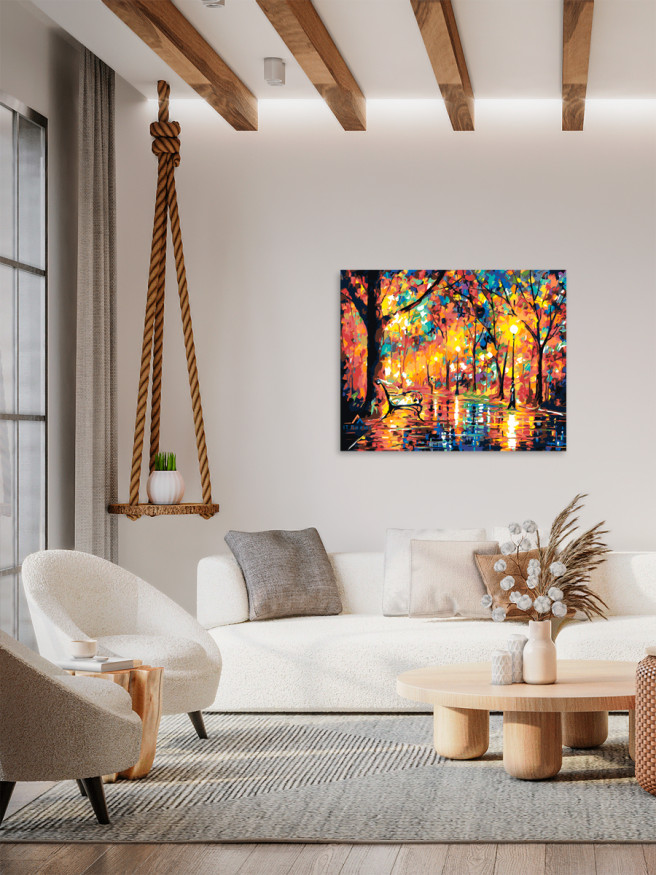 Raqamlar bo&amp;#039;yicha rasm &amp;quot;Kuzgi park&amp;quot;