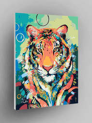 Raqamlar bo&#039;yicha rasm &quot;Rangbarang yo&#039;lbars&quot;