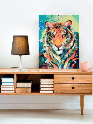 Raqamlar bo&#039;yicha rasm &quot;Rangbarang yo&#039;lbars&quot;