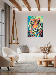 Raqamlar bo&#039;yicha rasm &quot;Rangbarang yo&#039;lbars&quot;