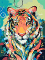 Картина по номерам &amp;quot;Цветастый тигр&amp;quot;