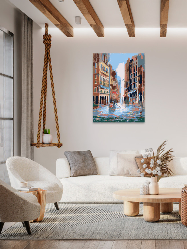 Картина по номерам &amp;quot;Затопленный город&amp;quot;