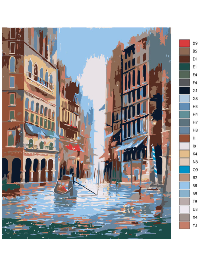 Картина по номерам &amp;quot;Затопленный город&amp;quot;