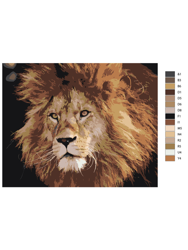 Raqamlar bo&amp;#039;yicha rasm &amp;quot;Sher&amp;quot;