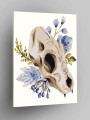 Картина по номерам &amp;quot;Череп животного в цветах&amp;quot;
