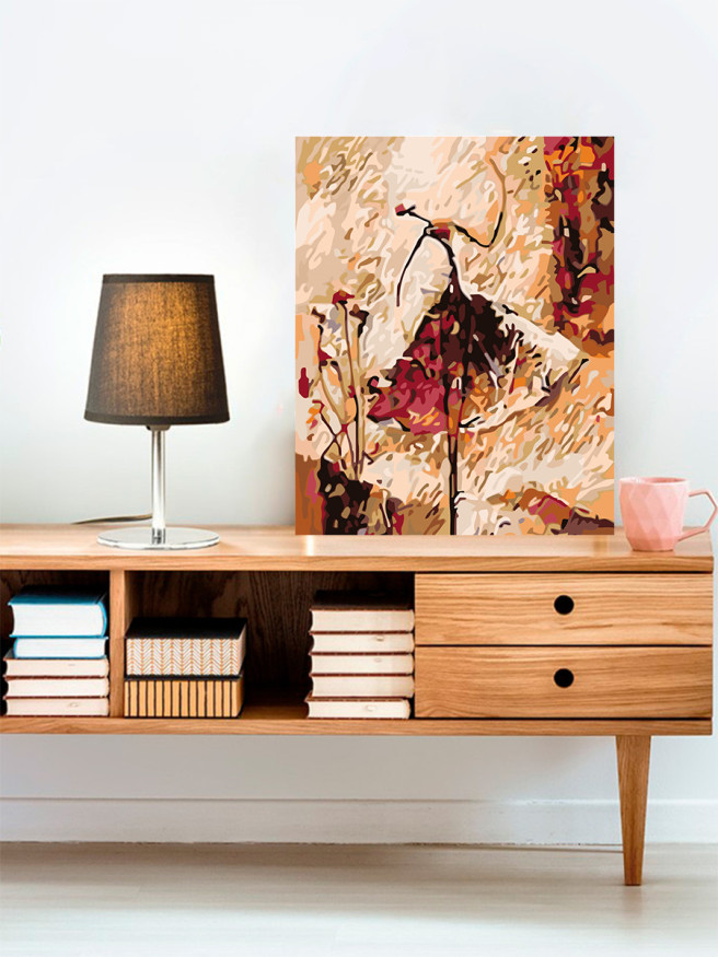 Raqamlar bo&amp;#039;yicha rasm &amp;quot;Qiz silueti&amp;quot;