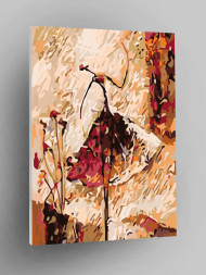 Картина по номерам &amp;quot;Силуэт девушки&amp;quot;