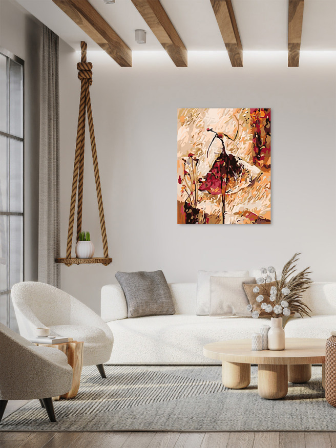 Raqamlar bo&amp;#039;yicha rasm &amp;quot;Qiz silueti&amp;quot;