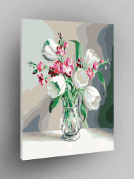 Картина по номерам &amp;quot;Белые орхидеи&amp;quot;