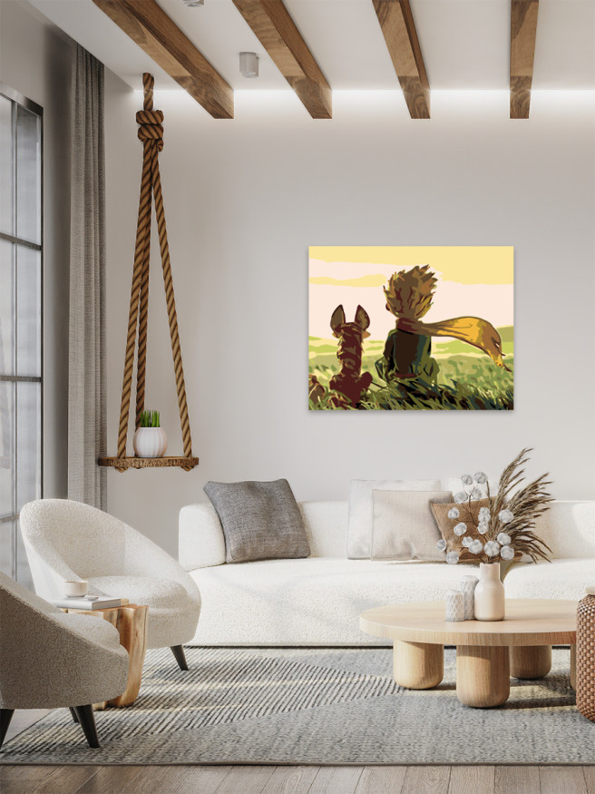 Raqamlar bo&amp;#039;yicha rasm &amp;quot;Bola va tulki&amp;quot;