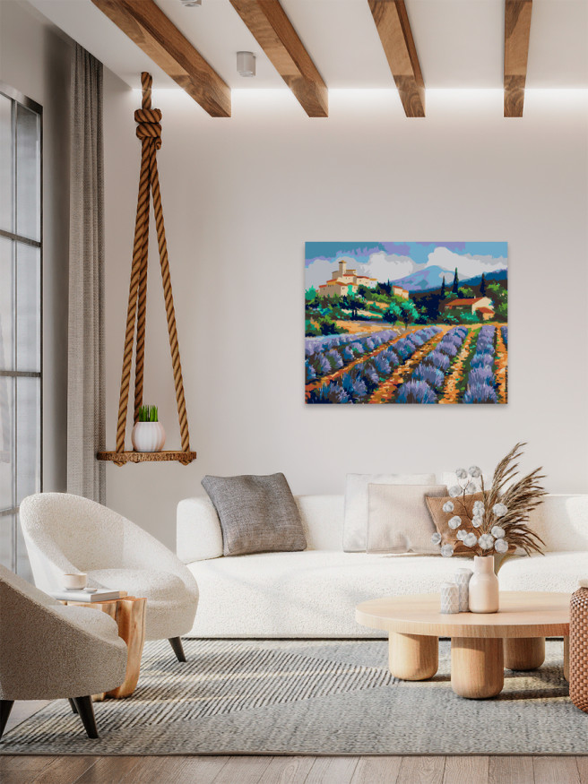 Картина по номерам &amp;quot;Поле загородом&amp;quot;