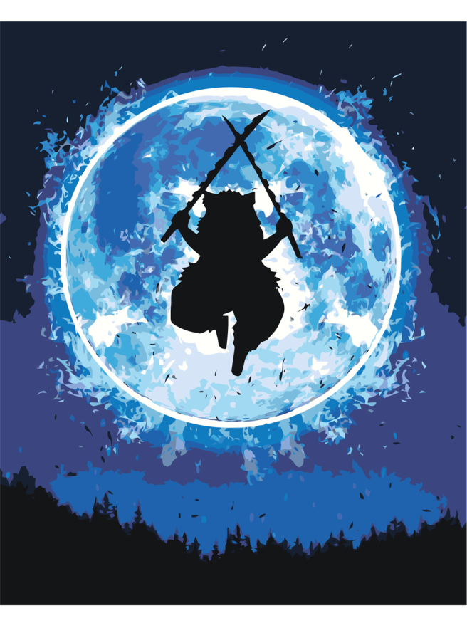 Картина по номерам &amp;quot;Рассекающий демонов&amp;quot;