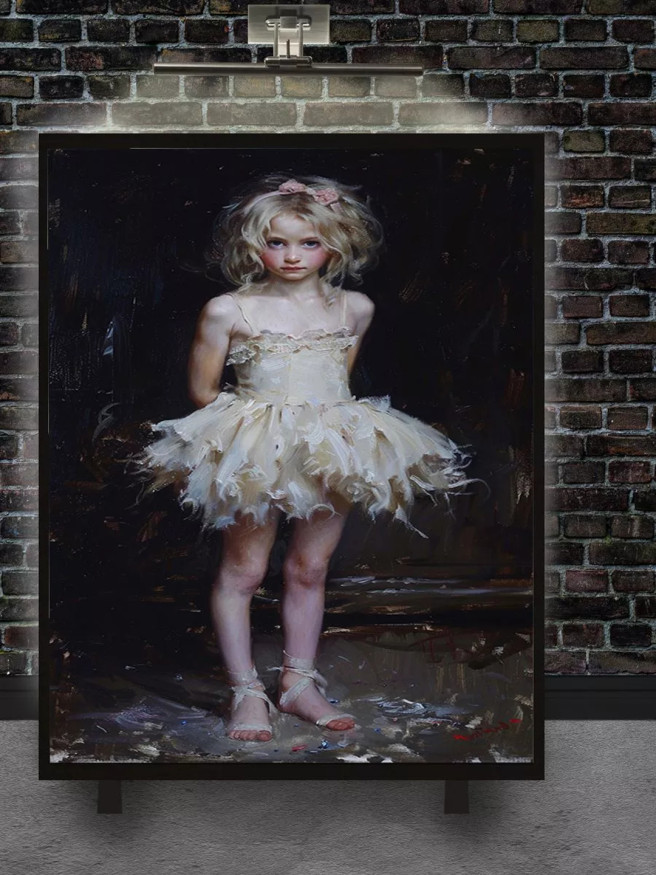 Постер на холсте &amp;quot;Юная балерина в ожидании&amp;quot;