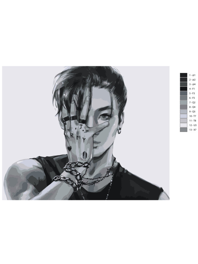 Картина по номерам &amp;quot;BTS Джонгук&amp;quot;