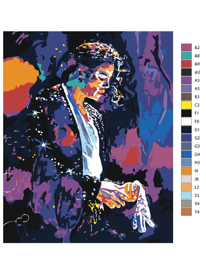 Raqamlar bo&amp;#039;yicha rasm &amp;quot;Michael Jackson&amp;quot;