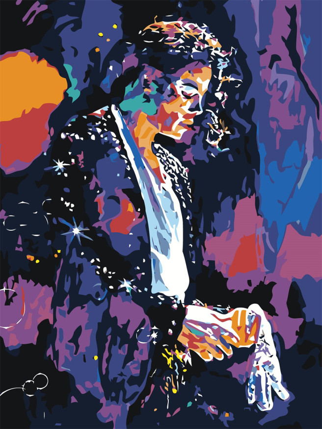 Raqamlar bo&amp;#039;yicha rasm &amp;quot;Michael Jackson&amp;quot;