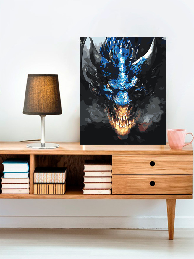 Raqamlar bo&amp;#039;yicha rasm &amp;quot;Olovli ajdaho&amp;quot;