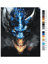 Картина по номерам &amp;quot;Огнедышащий дракон&amp;quot;