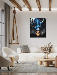 Картина по номерам &amp;quot;Огнедышащий дракон&amp;quot;