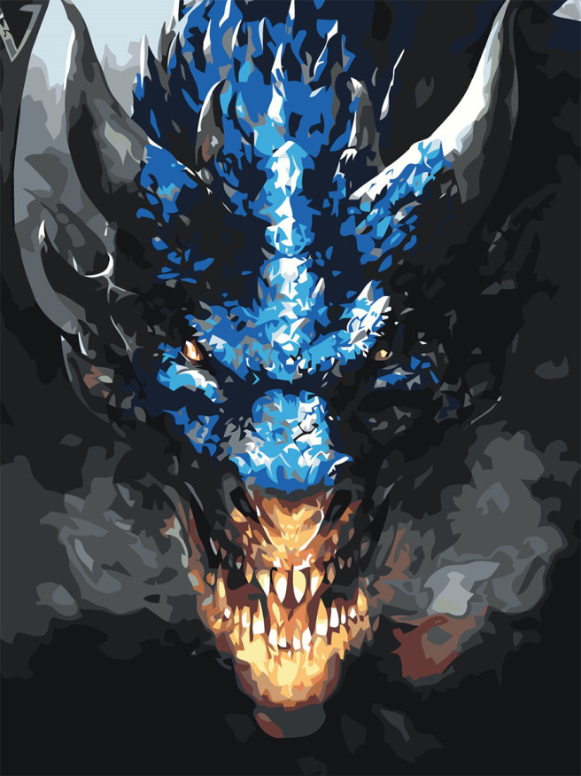 Raqamlar bo&amp;#039;yicha rasm &amp;quot;Olovli ajdaho&amp;quot;