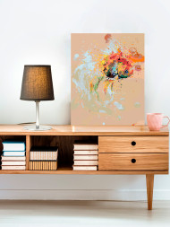 Raqamlar bo'yicha rasm "Bo'yoqlardagi baliqcha"