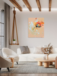 Raqamlar bo'yicha rasm "Bo'yoqlardagi baliqcha"