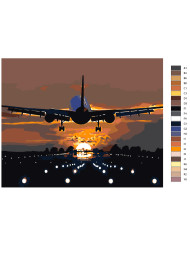 Raqamlar bo&#039;yicha rasm &quot;Qo&#039;nish yo&#039;laki&quot;