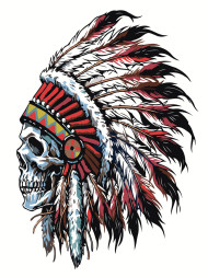 Картина по номерам &amp;quot;Череп индийца&amp;quot;