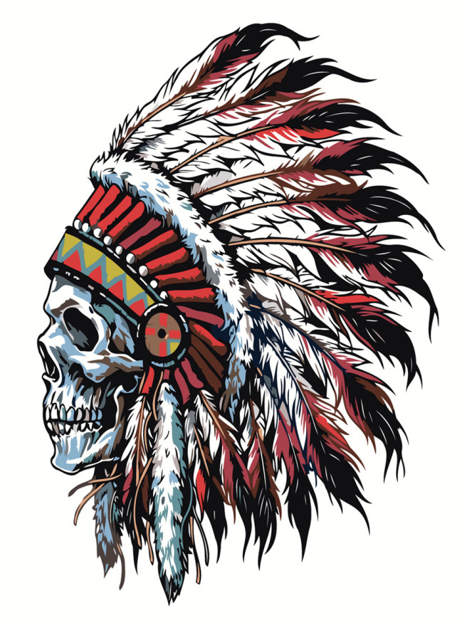 Raqamlar bo&amp;#039;yicha rasm &amp;quot;Hinduning bosh suyagi&amp;quot;