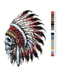 Картина по номерам &amp;quot;Череп индийца&amp;quot;