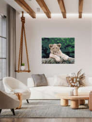 Raqamlar bo'yicha rasm "Arslon bolasi"