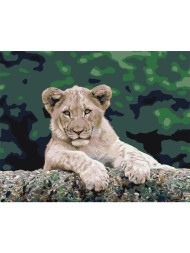 Raqamlar bo'yicha rasm "Arslon bolasi"