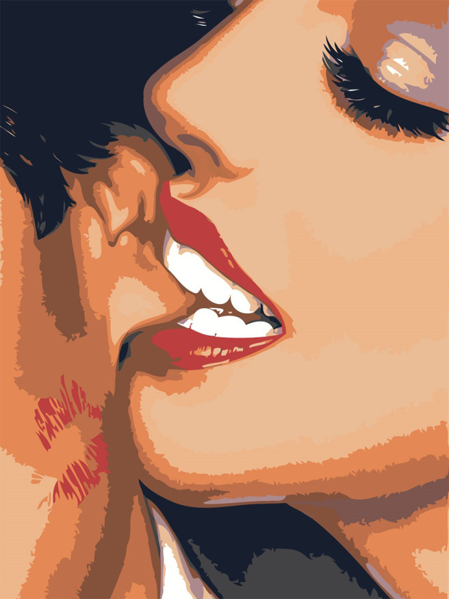 Картина по номерам &amp;quot;Страстная пара&amp;quot;