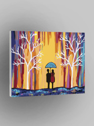 Картина по номерам &amp;quot;Пара под зонтом&amp;quot;