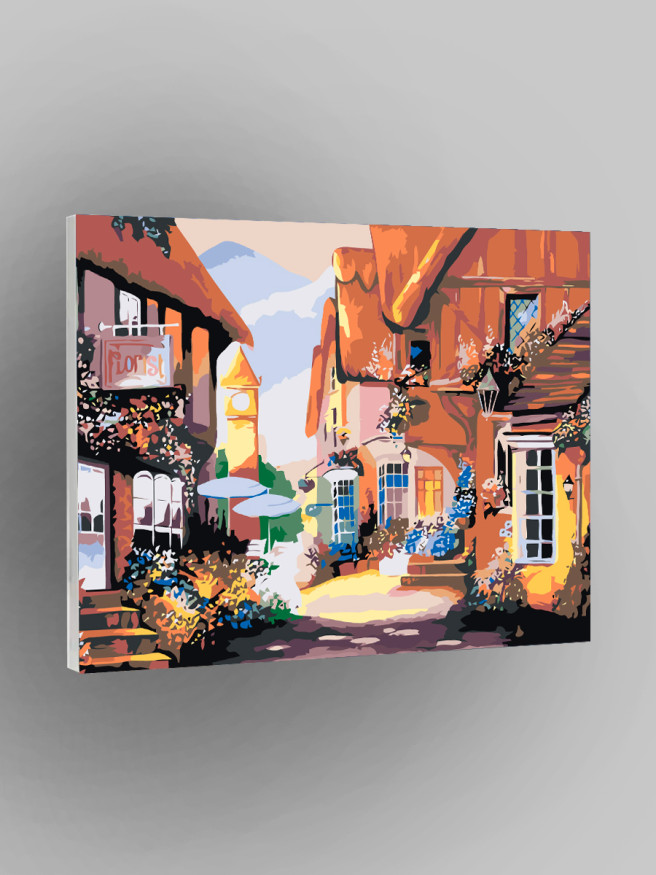 Картина по номерам &amp;quot;Улицы в деревне&amp;quot;