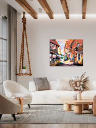 Картина по номерам &amp;quot;Улицы в деревне&amp;quot;