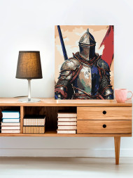 Картина по номерам &amp;quot;Рыцарь в доспехах&amp;quot;