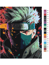 Картина по номерам &amp;quot;Наруто - Какаши Хатаке&amp;quot;