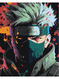 Картина по номерам &amp;quot;Наруто - Какаши Хатаке&amp;quot;