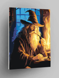 Raqamlar bo&#039;yicha rasm &quot;Kulrang Gandalf&quot;