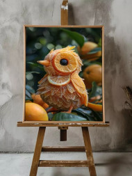 Holstga bosilgan poster &quot;Apelsindan yasalgan qushcha&quot;