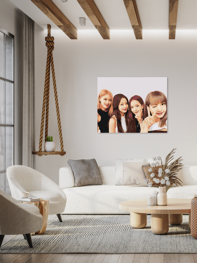 Картина по номерам &amp;quot;BLACKPINK&amp;quot;