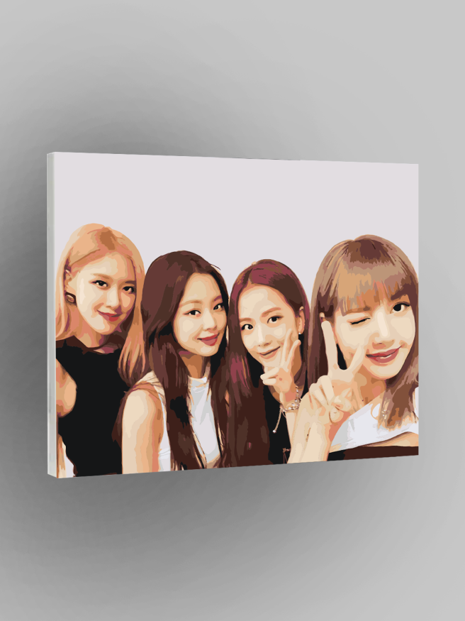 Картина по номерам &amp;quot;BLACKPINK&amp;quot;