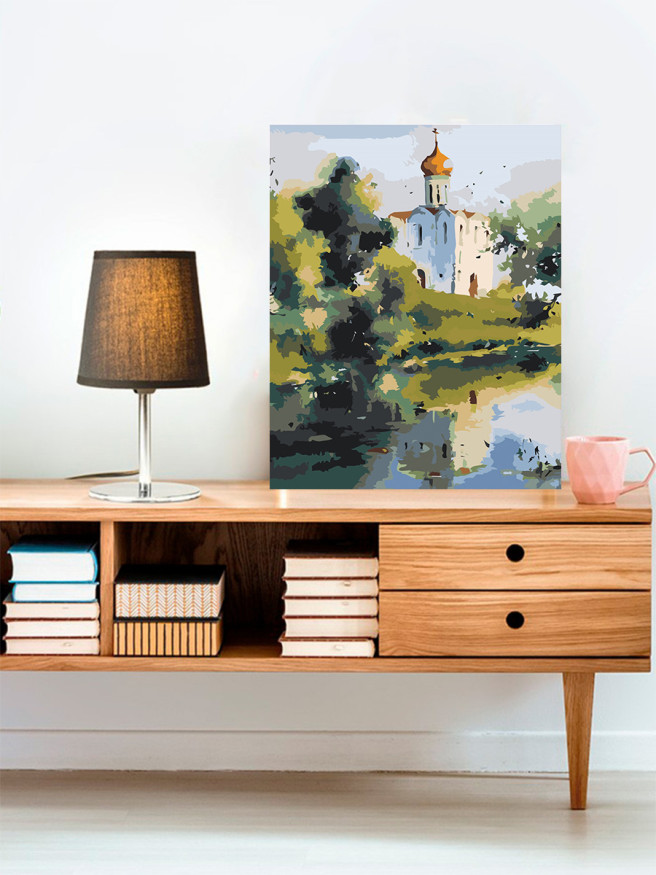 Raqamlar bo&amp;#039;yicha rasm &amp;quot;Ko&amp;#039;l bo&amp;#039;yidagi cherkov&amp;quot;