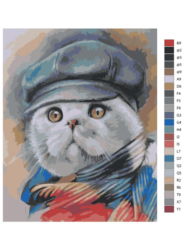 Raqamlar bo&amp;#039;yicha rasm &amp;quot;Shlyapadagi mushuk&amp;quot;