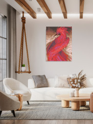 Raqamlar bo&#039;yicha rasm &quot;Olovli tovusli&quot;