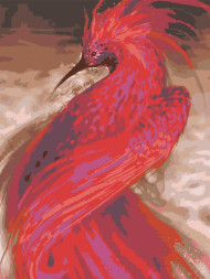 Raqamlar bo&#039;yicha rasm &quot;Olovli tovusli&quot;