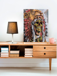 Картина по номерам &amp;quot;Индиец в шкуре животного&amp;quot;