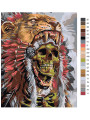 Картина по номерам &amp;quot;Индиец в шкуре животного&amp;quot;